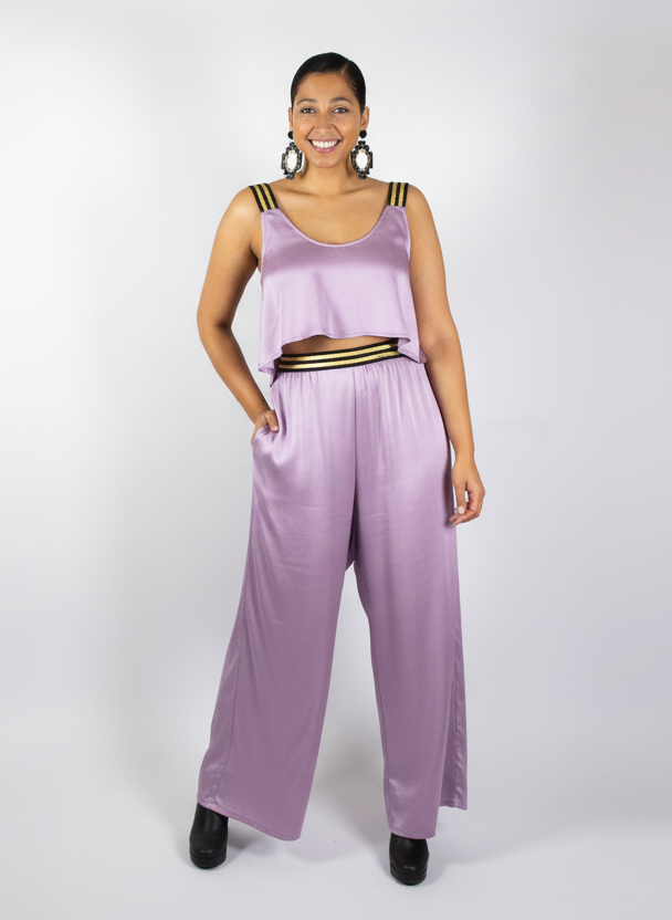 Free Flow Pants - Lilac Silk
