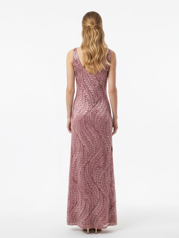 Garden of Eden Dress- dusty pink