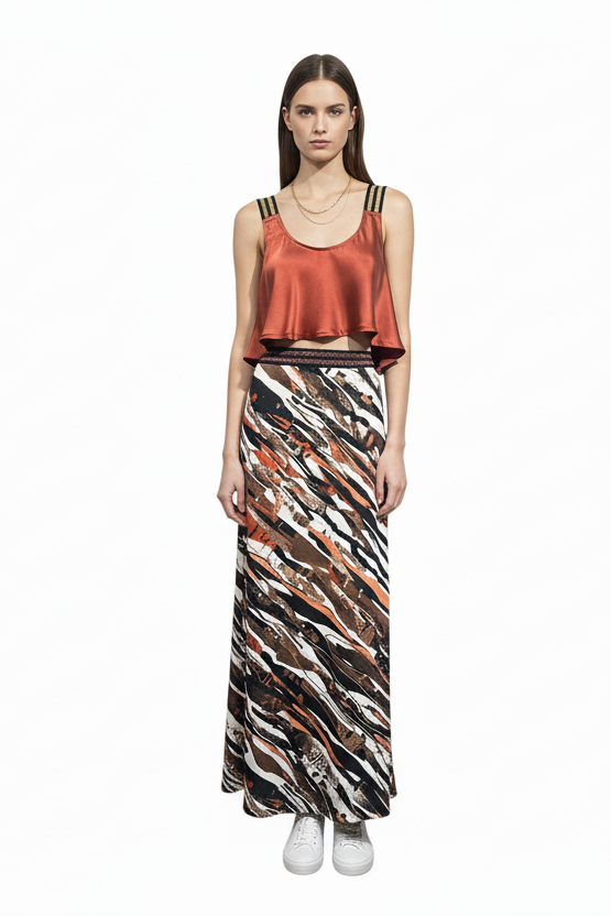 Slink Skirt - Ash and Ochre