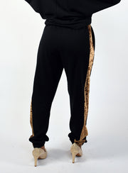 Gold Stripe Sweatpants