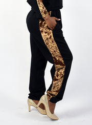 Gold Stripe Sweatpants