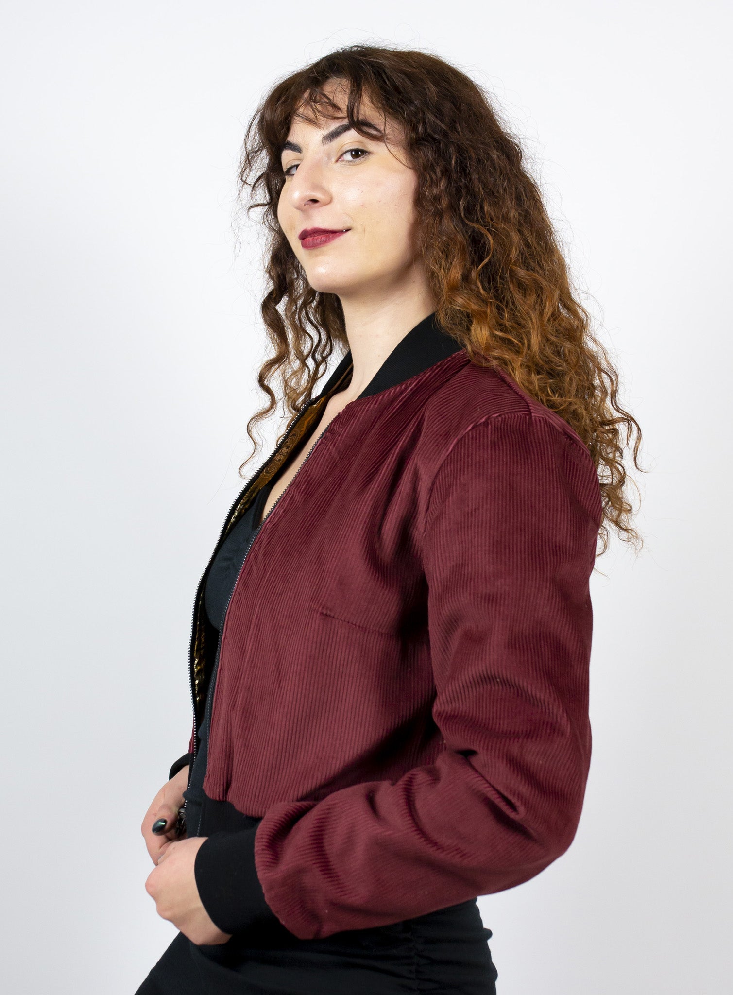Mandarin Starbeam Reversible Bomber Jacket