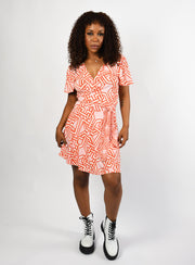 Candy Link Wrap Dress