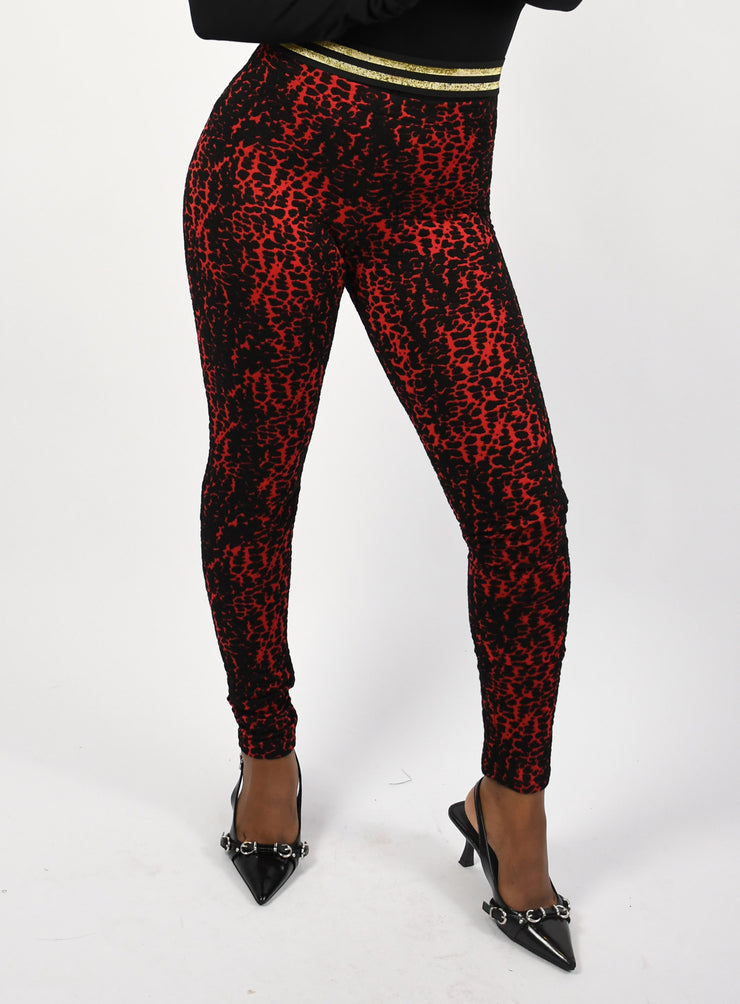 Red Leopard leggings