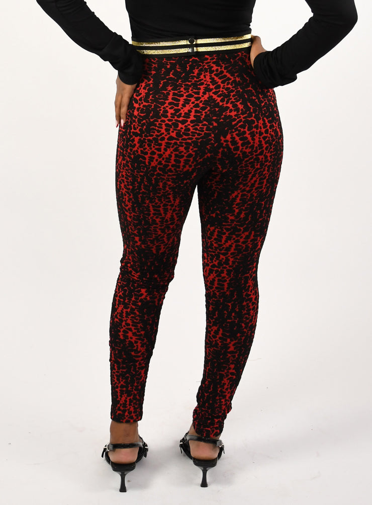 Red Leopard leggings