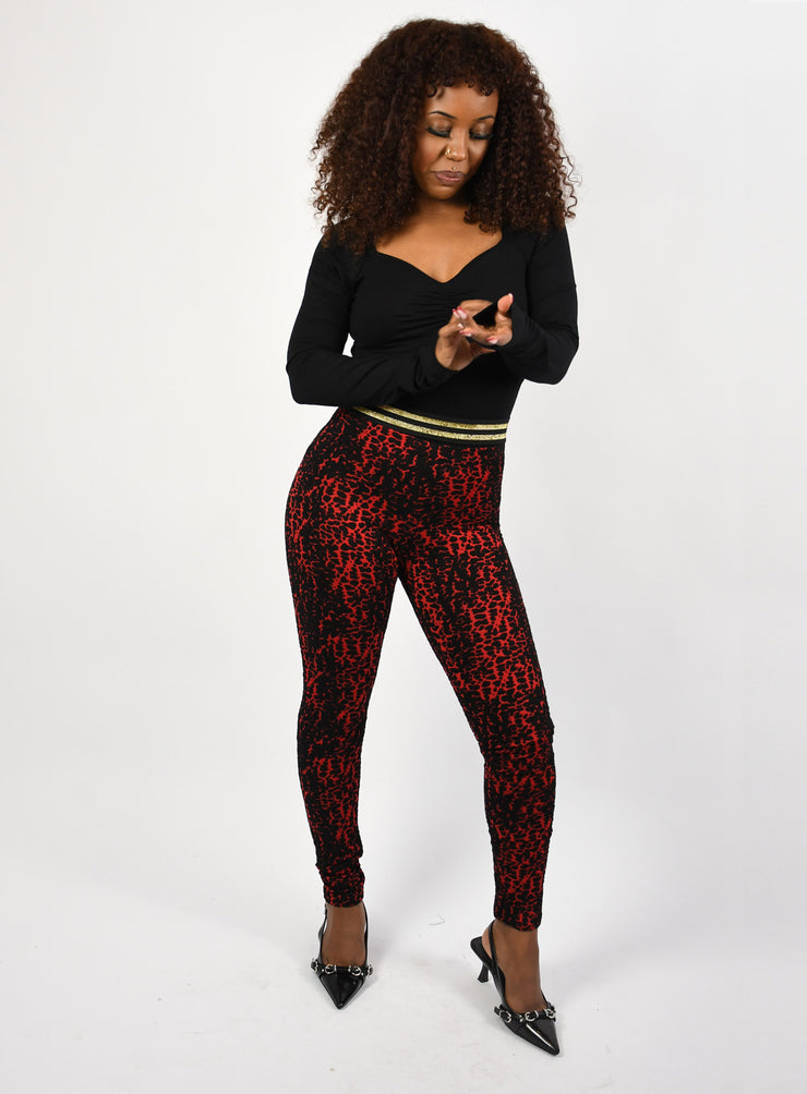 Red Leopard leggings