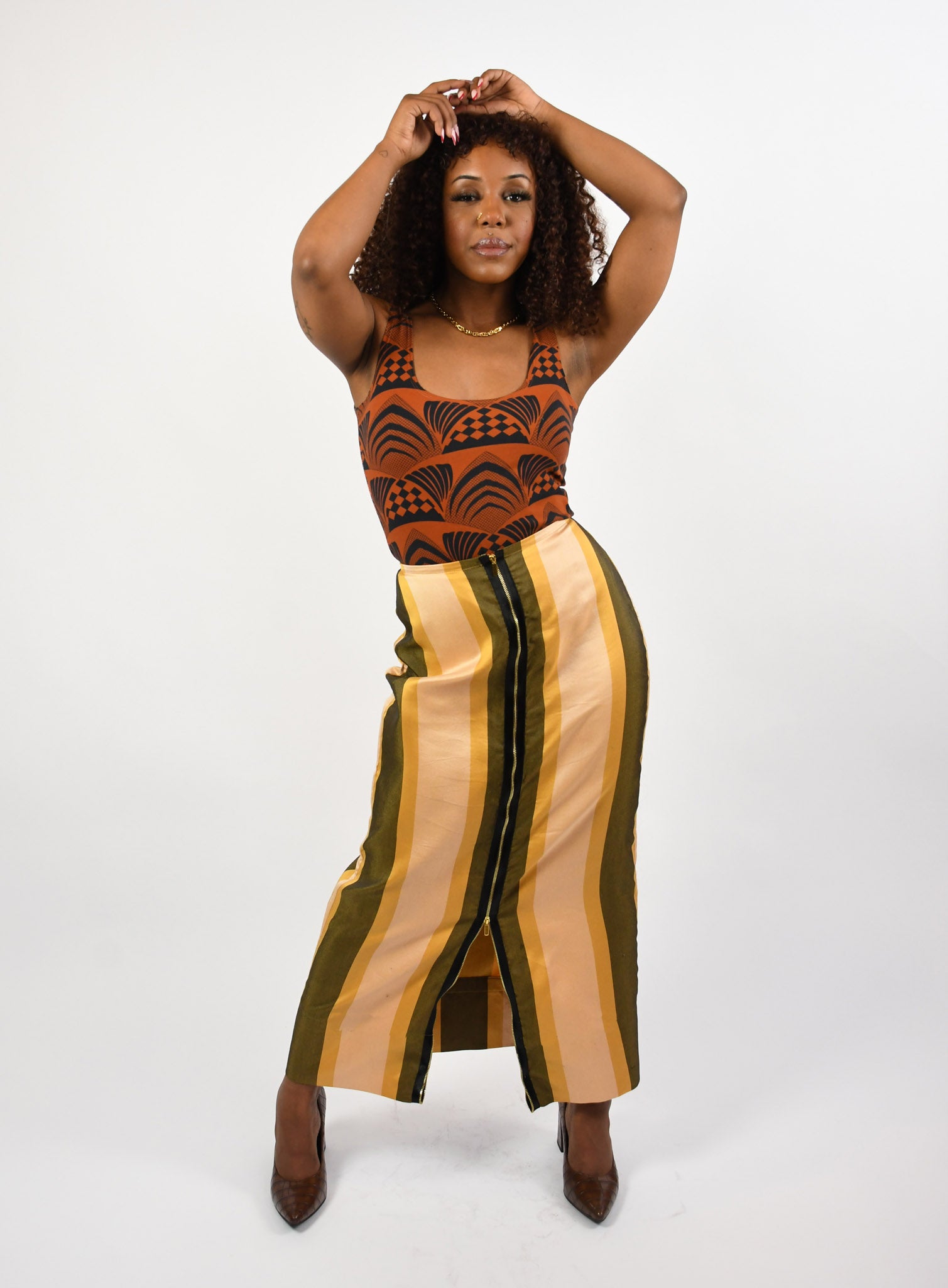 Vintage Stripe Skirt