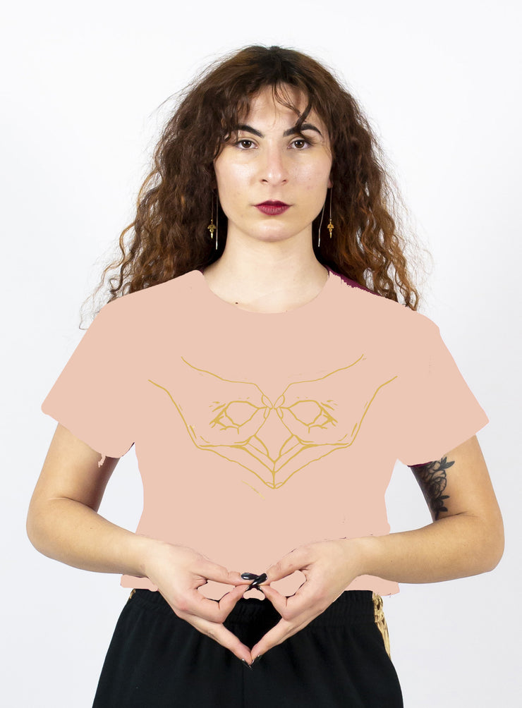 Womb Power Tee - Pale Pink