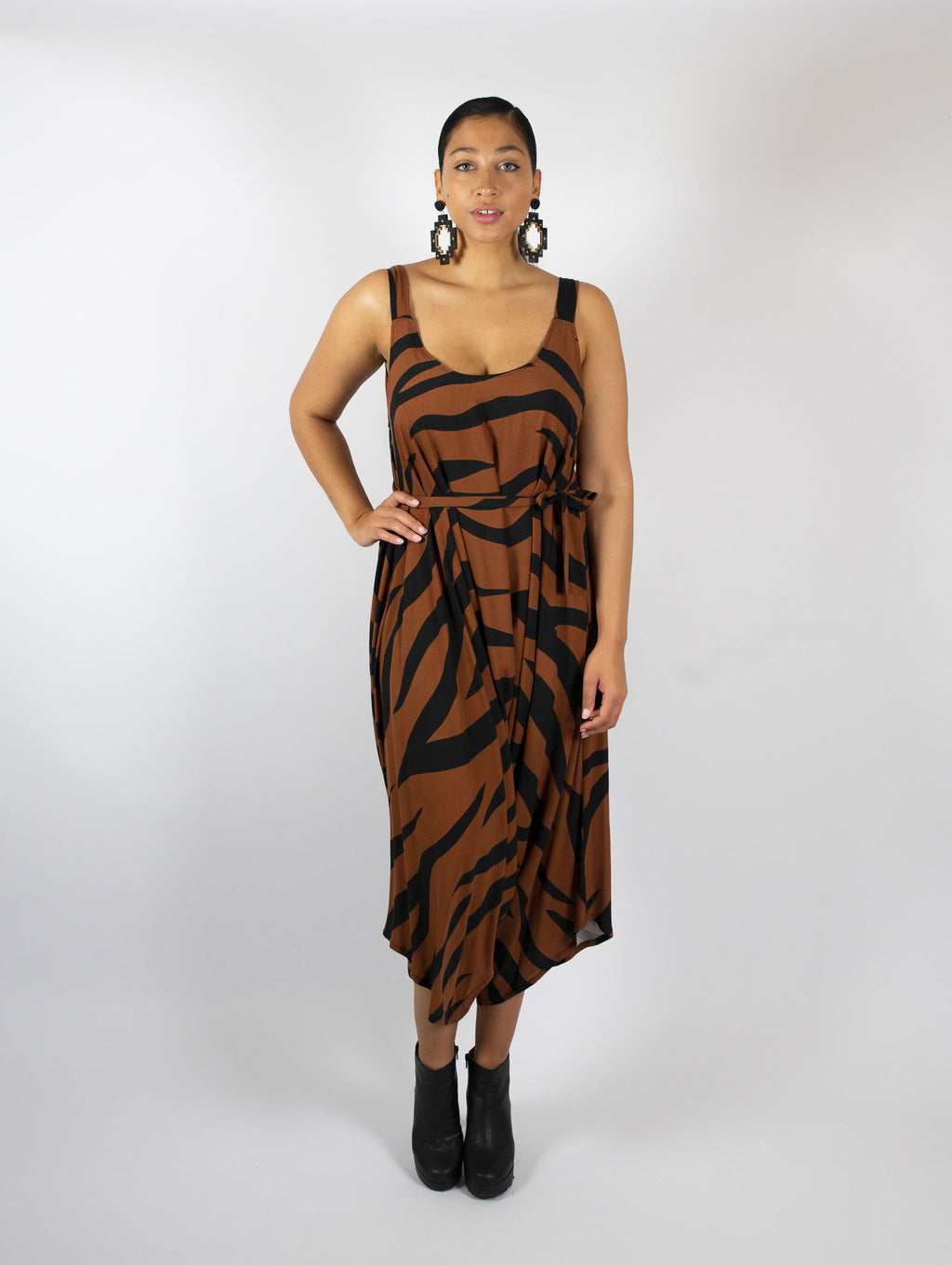 Lustfully Lounging Playsuit - Zebra