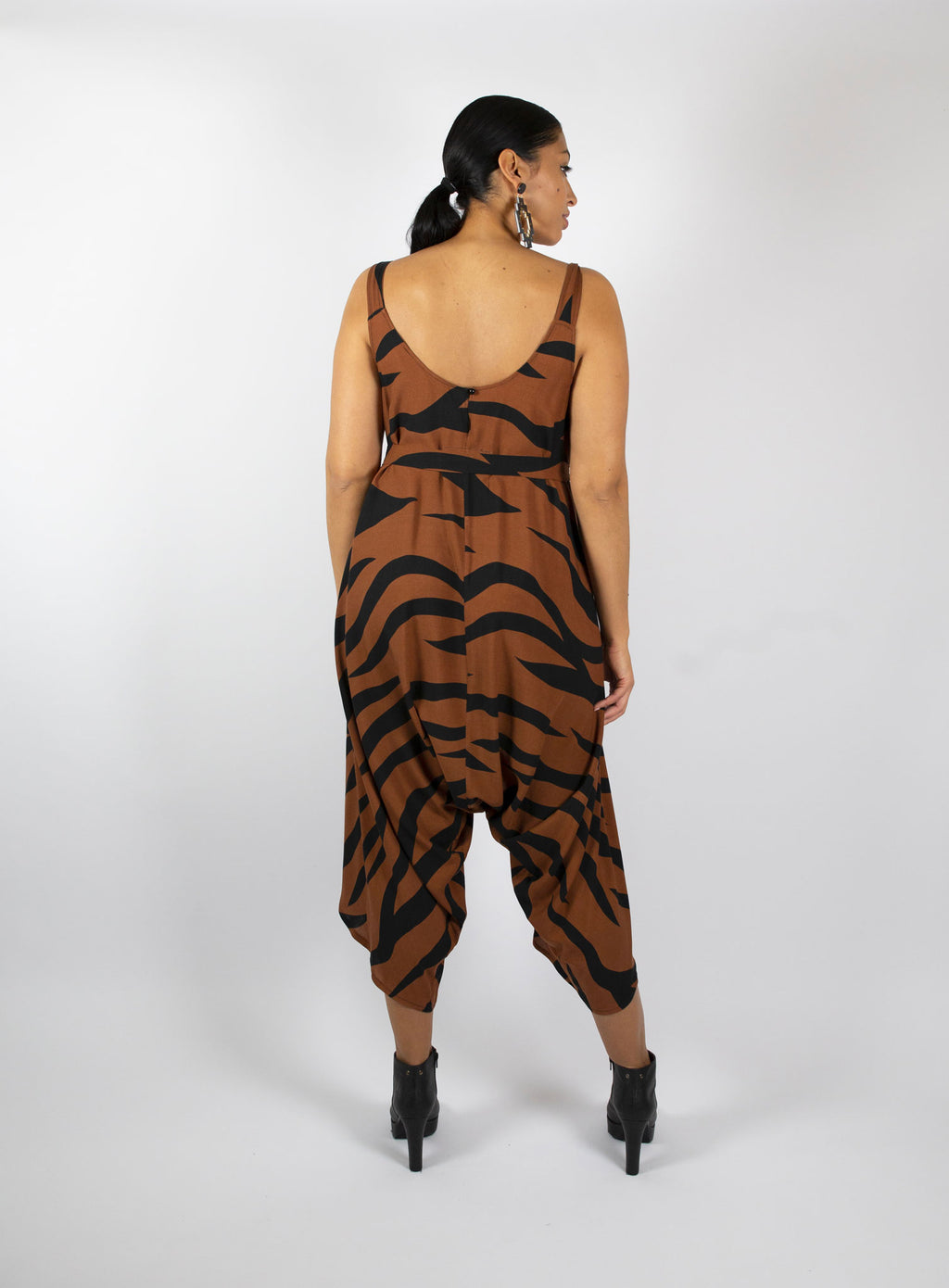 Lustfully Lounging Playsuit - Zebra