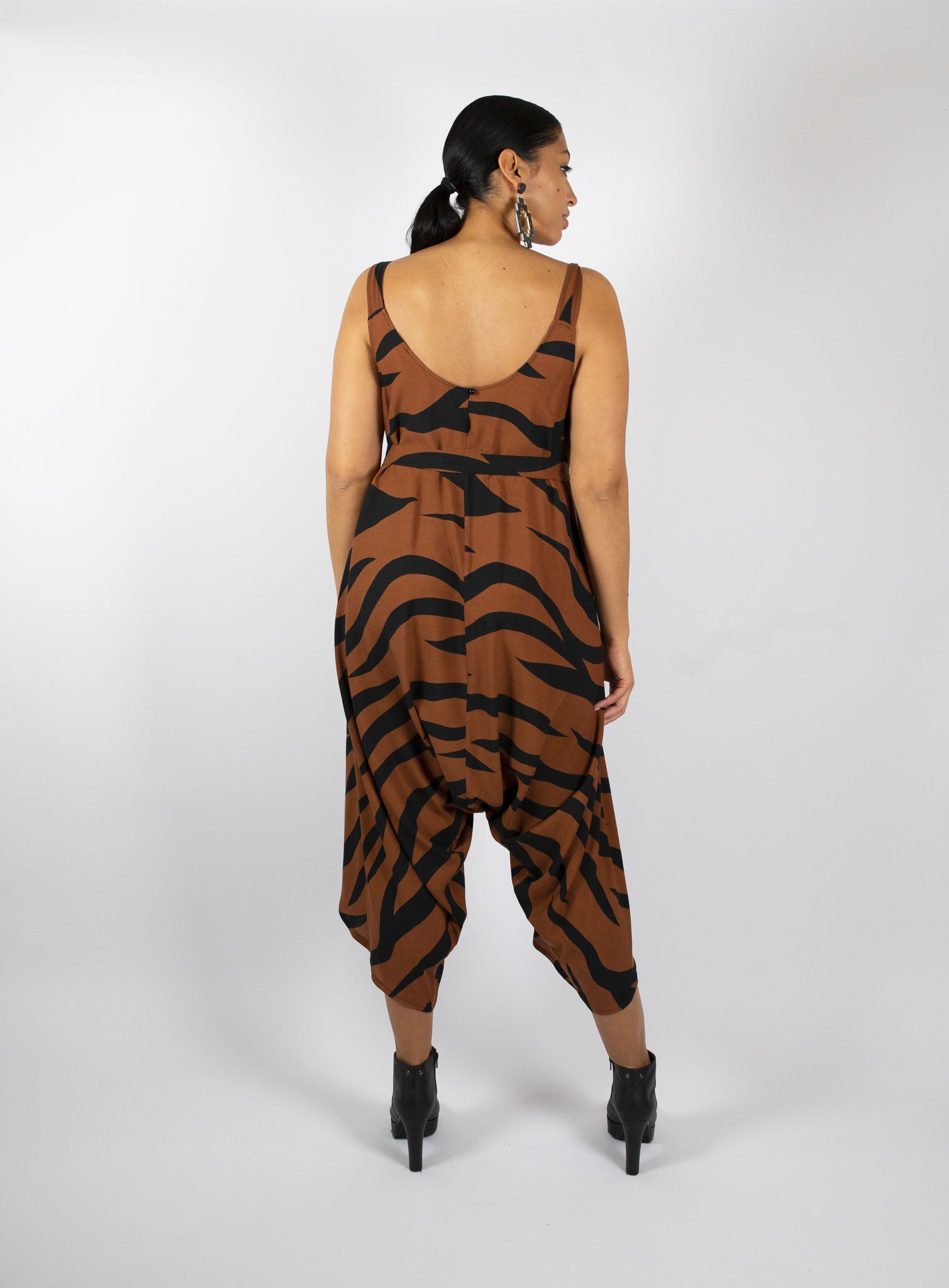 Lustfully Lounging Playsuit - Zebra