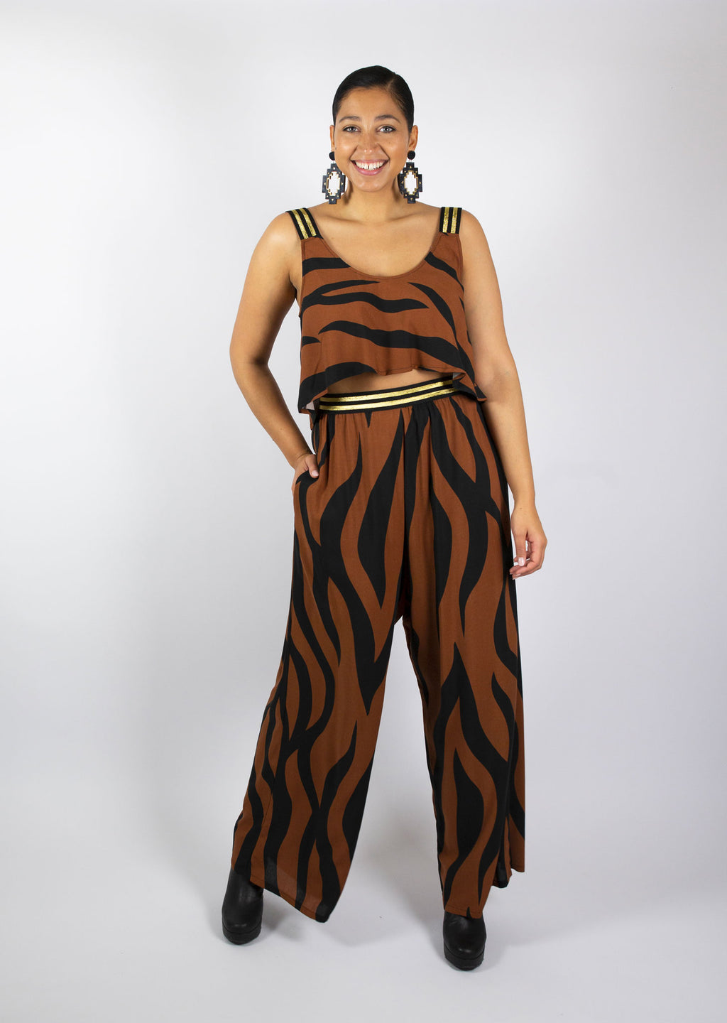 Free Flow Top - Zebra
