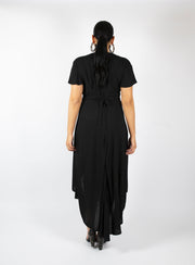 Bovi Wrap Dress- Black