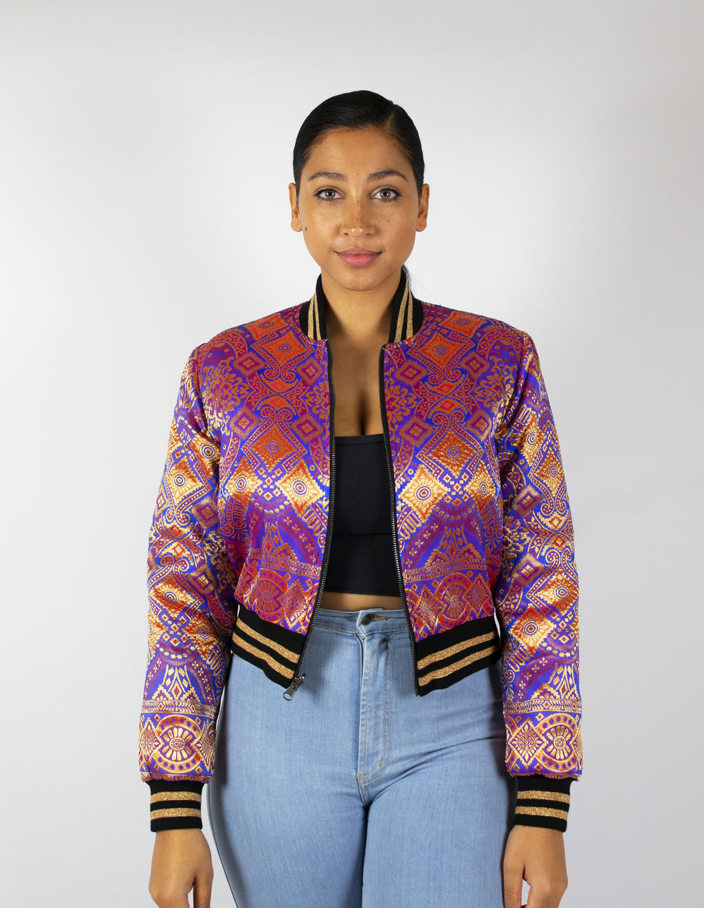 Purple Haze Reversible Bomber Jacket