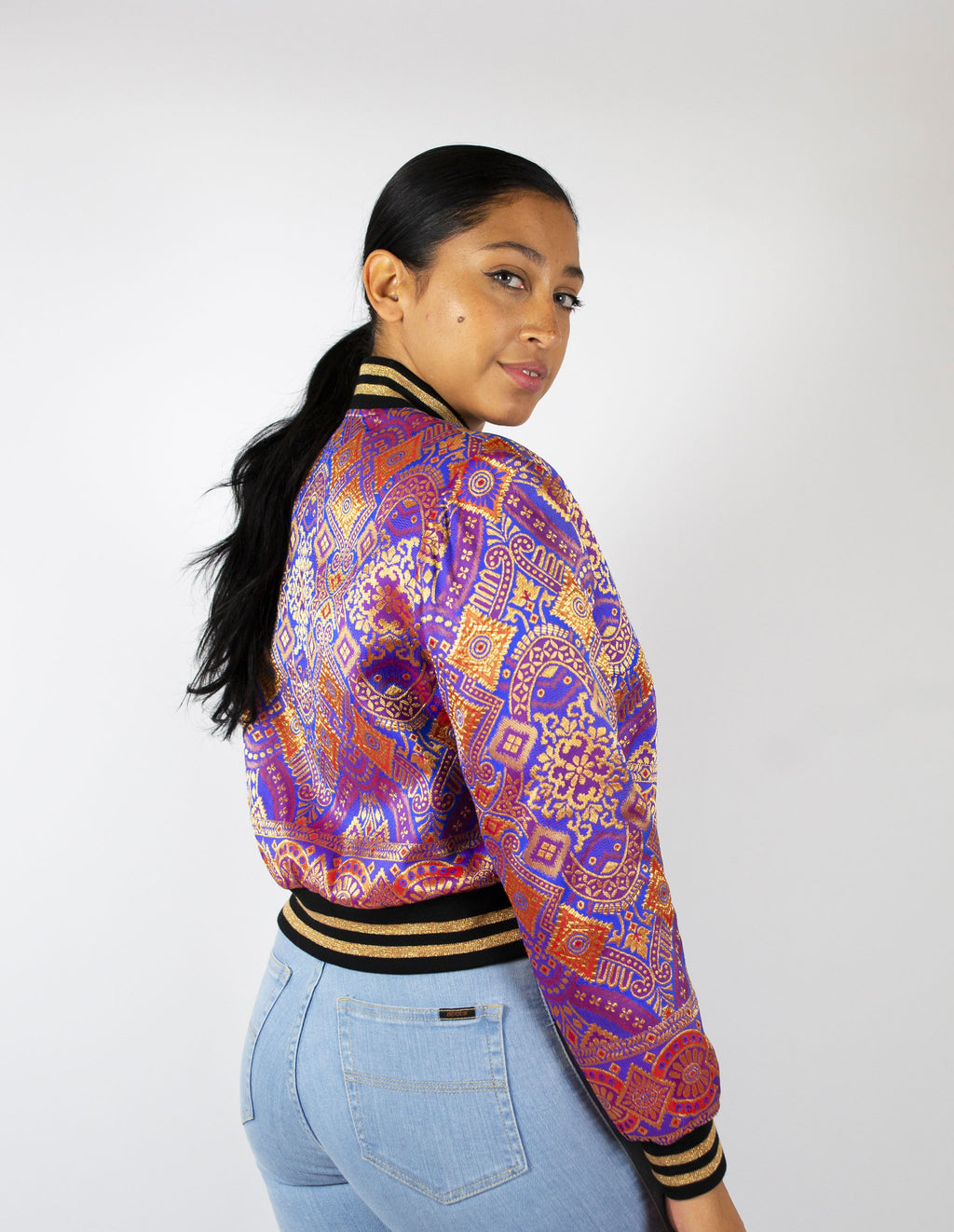 Purple Haze Reversible Bomber Jacket