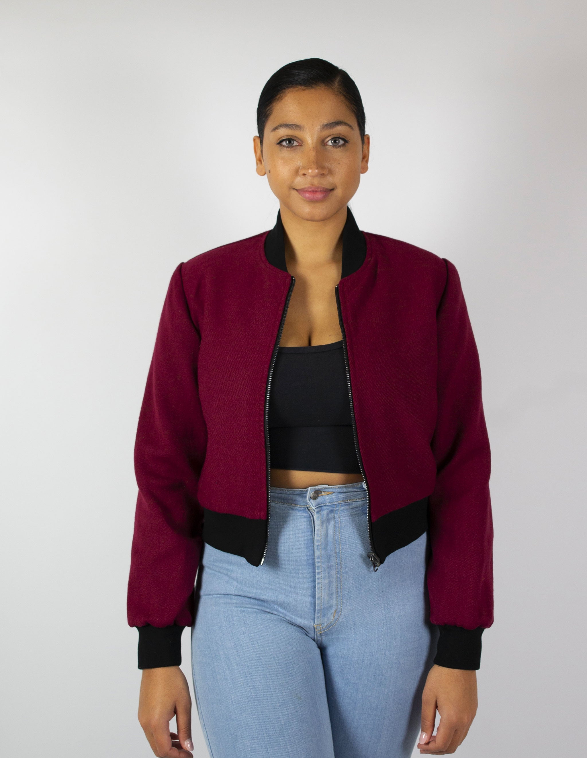 Turquoise Starbeam Reversible Bomber Jacket