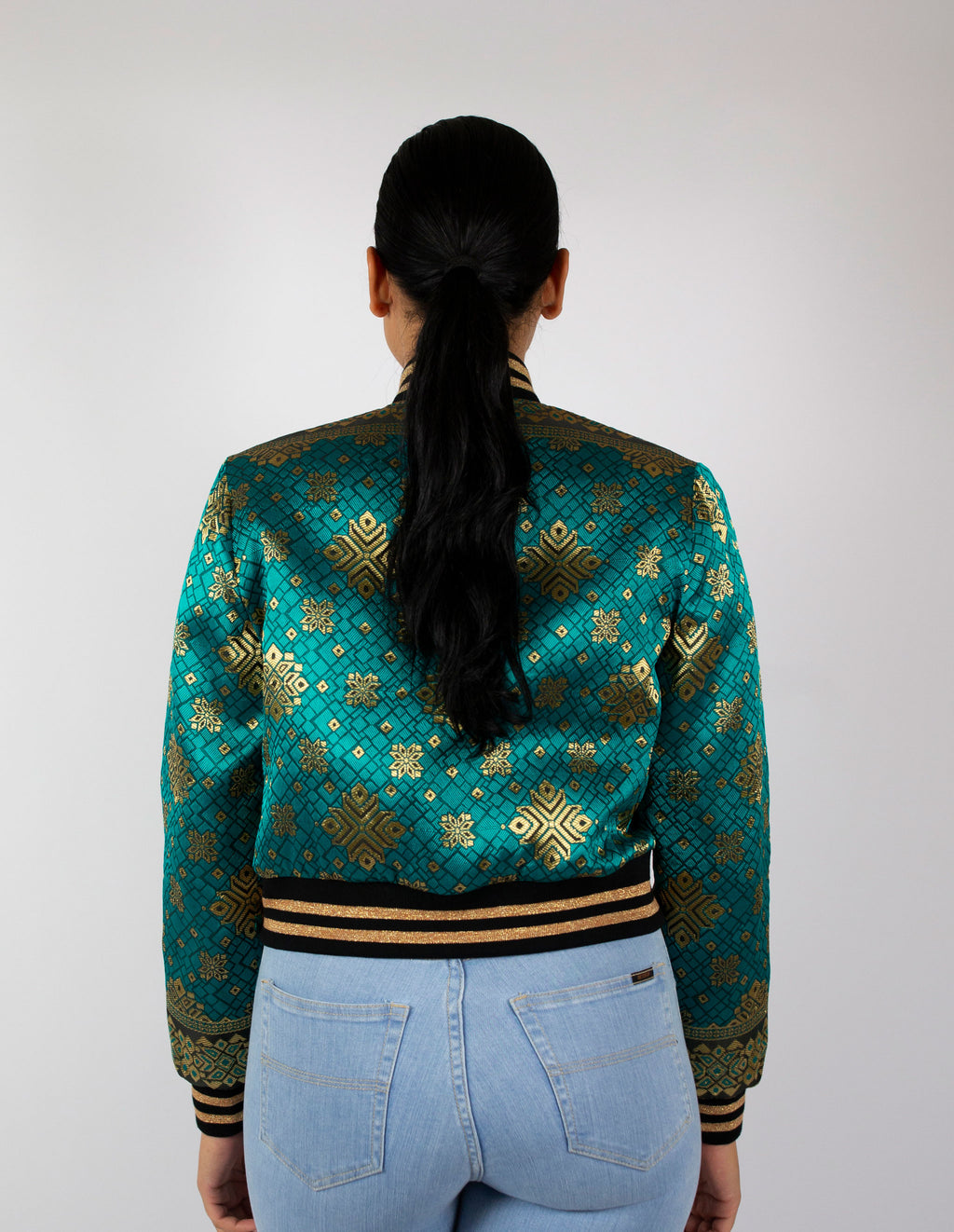 Emerald Starbeam Reversible Bomber Jacket