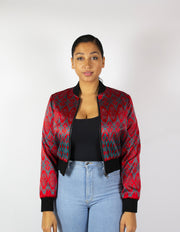 Fire over the Seas Reversible Bomber Jacket