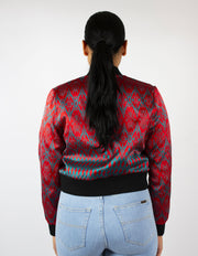 Fire over the Seas Reversible Bomber Jacket