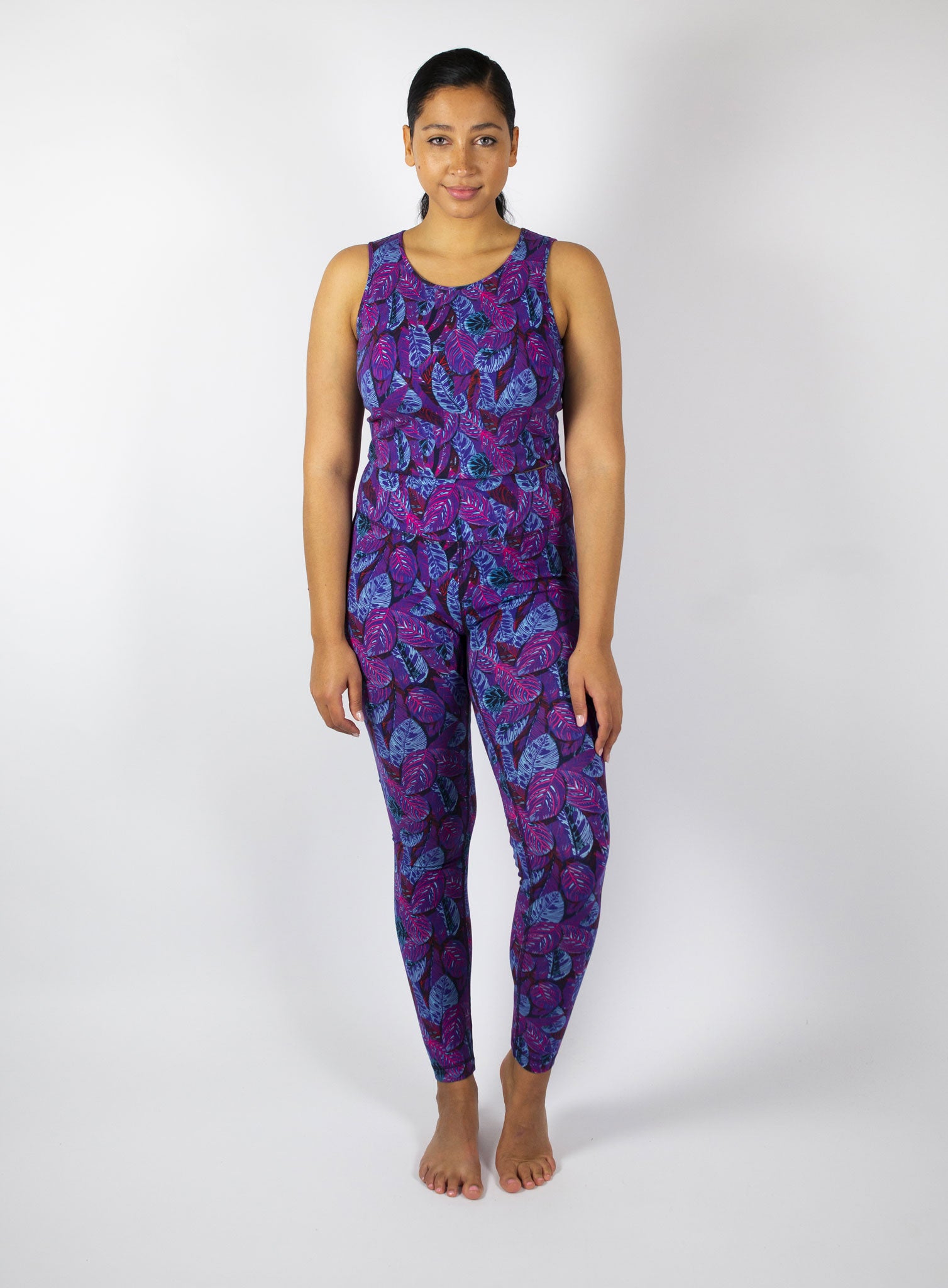 Dancing with the Leaves Crop - Purple