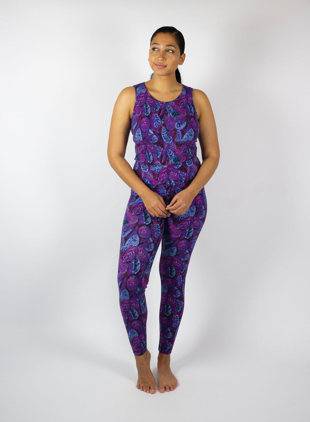 Dancing with the Leaves Crop - Purple