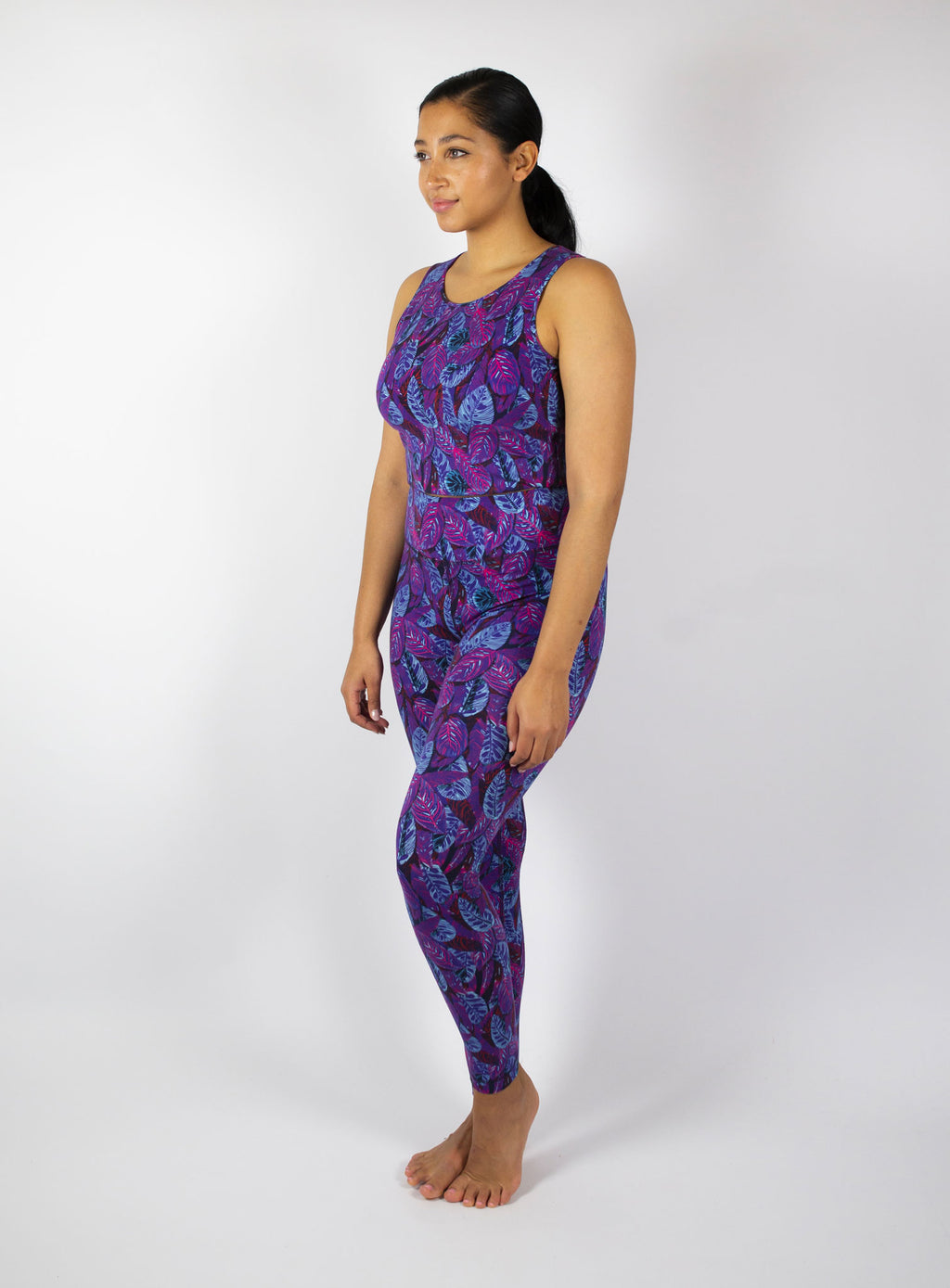 Dancing with the Leaves Crop - Purple