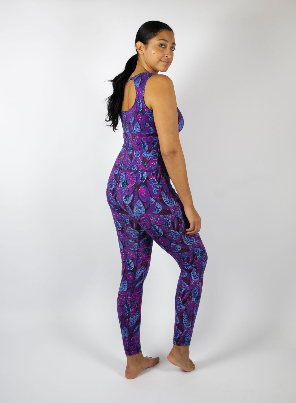 Dancing with the Leaves Crop - Purple