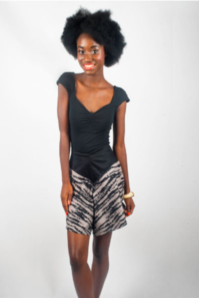 Neisha clothing, ethical fashion, sustainable fashion, melbourne fashion, australian fashion, shorts, zebra, high waisted, skirt