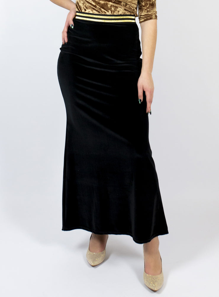 Midnight Velvet Skirt