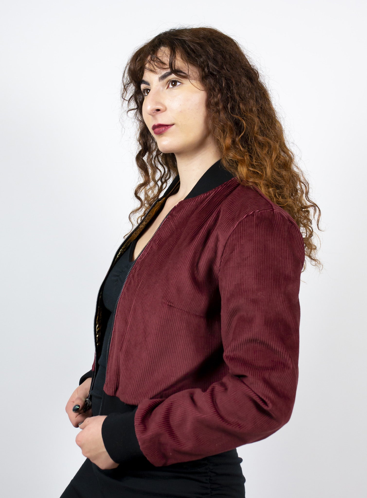 Turquoise Starbeam Reversible Bomber Jacket