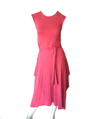 neisha, aeisha northcote pink cotton lycra dress cap sleeve