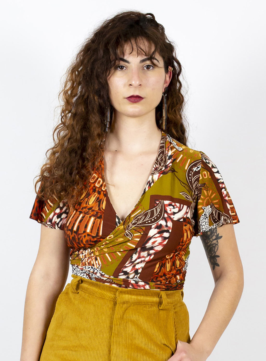 Jungle Slink Wrap Top