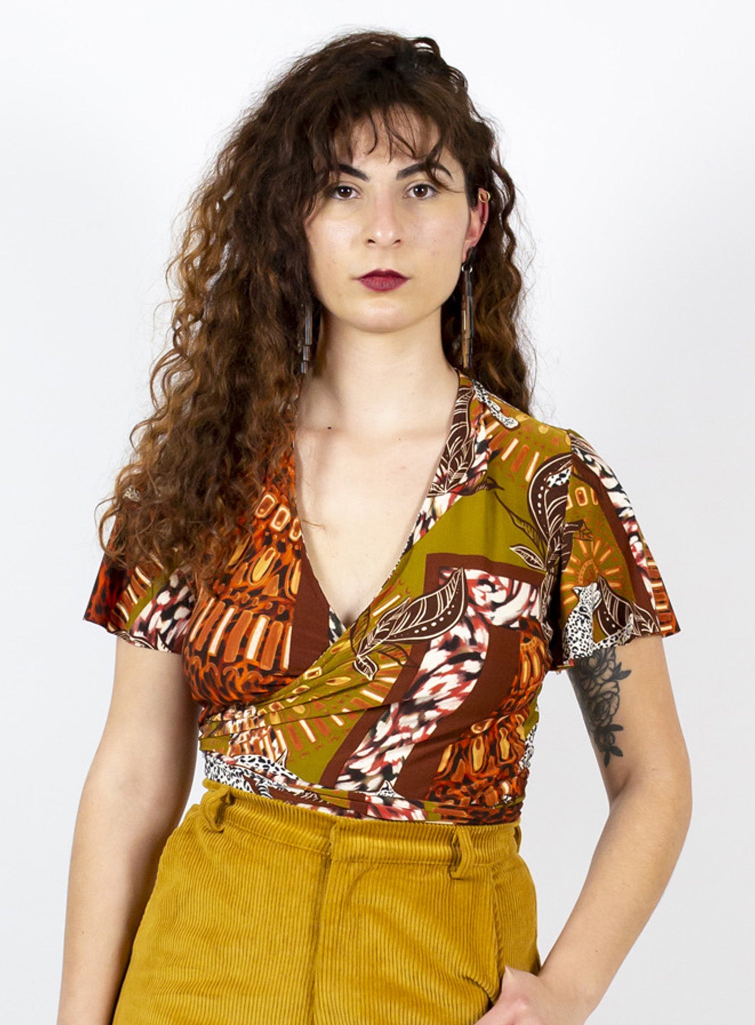 Jungle Slink Wrap Top
