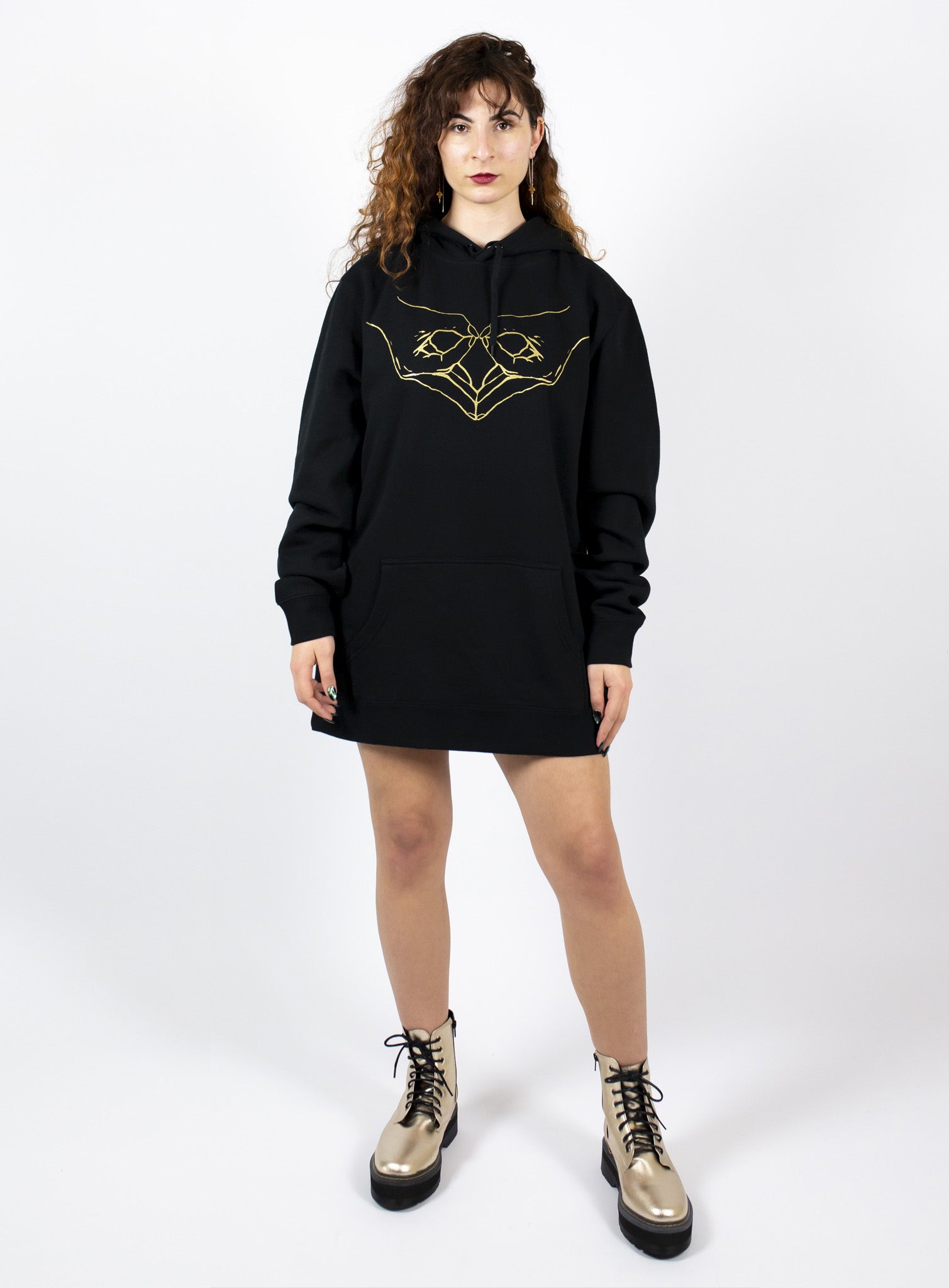 Womb Power Hoody - Black